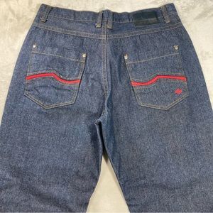 Enyce Jeans Men's Sz 38x32 Relaxed Straight Embroidered Sean Combs Co. Baggy